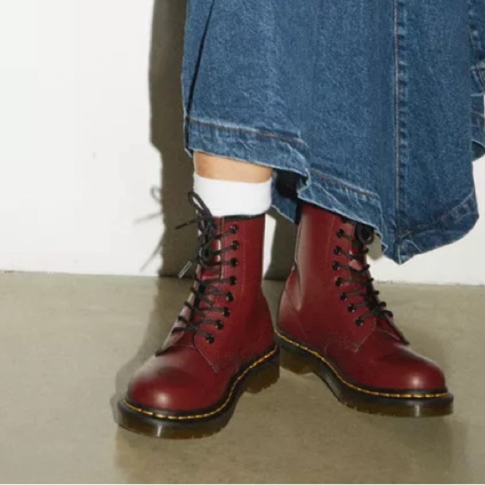 Cherry Doc Martin Boots